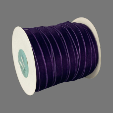 Оксамитова стрічка 1,0 см х 50 ярдів Фіолетовий Marill (D00910- 44)