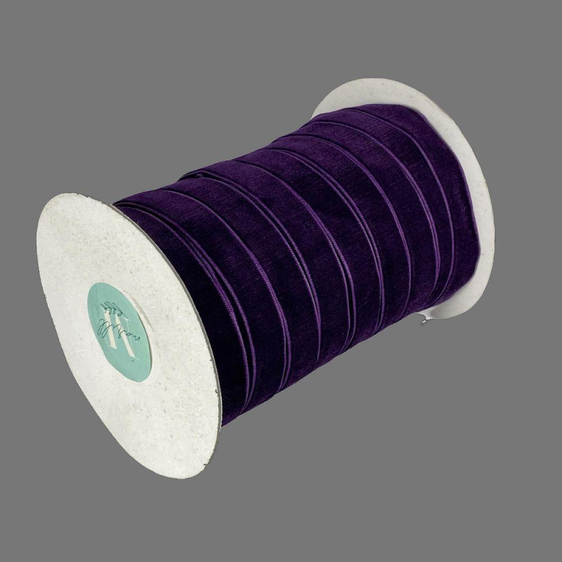 Оксамитова стрічка 1,5 см х 50 ярдів Фіолетовий Marill (D00815-44)