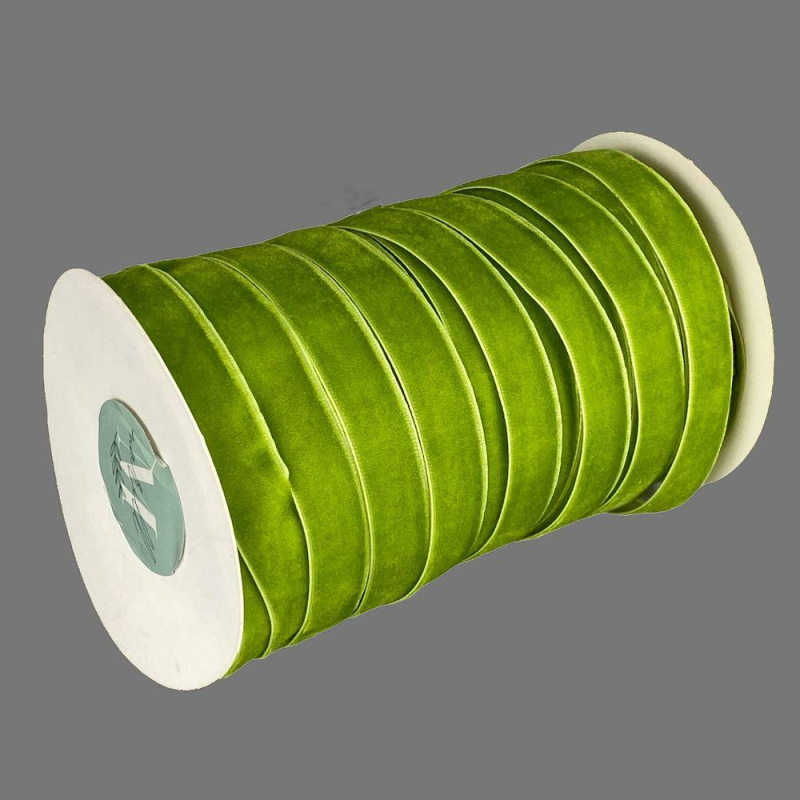 Оксамитова стрічка 1,5 см х 50 ярдів Зелений Marill (D00815-С 26)