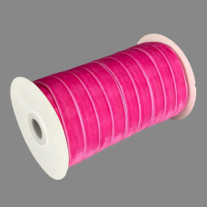 Оксамитова стрічка 1,5 см х 50 ярдів Рожевий Marill (D00815-С 19)