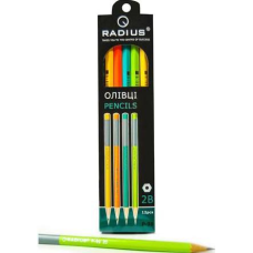 Олівець простий шестигранний 2B “Radius“ не заточений P-98 KNZ