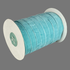 Оксамитова стрічка 1,5 см х 50 ярдів Блакитний Marill (D00815-30)