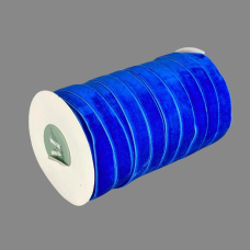 Оксамитова стрічка 1,5 см х 50 ярдів Синій Marill (D00815-С 33)
