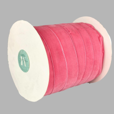 Оксамитова стрічка 2,5 см х 50 ярдів Рожевий Marill (D00825-07)