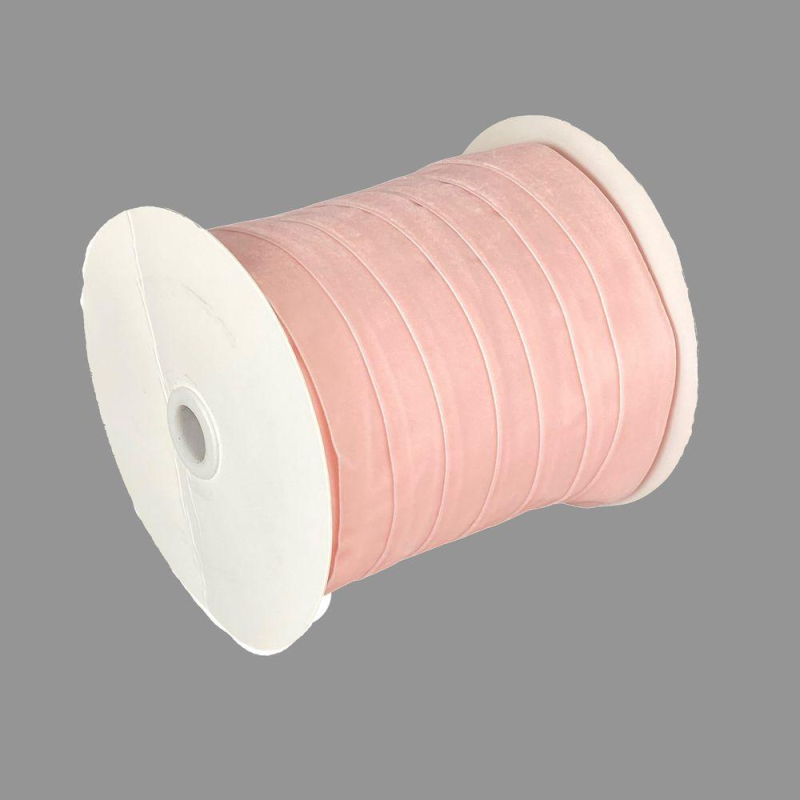 Оксамитова стрічка 2,5 см х 50 ярдів Рожевий Marill (D00825- 06)