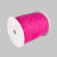 Оксамитова стрічка 2,5 см х 50 ярдів Рожевий Marill (D00825-С 19)