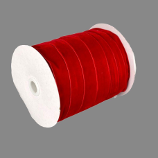 Оксамитова стрічка 2,5 см х 50 ярдів Червоний Marill (D00825-C 23)