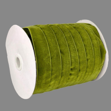 Оксамитова стрічка 2,5 см х 50 ярдів Зелений Marill (D00825-С 56)