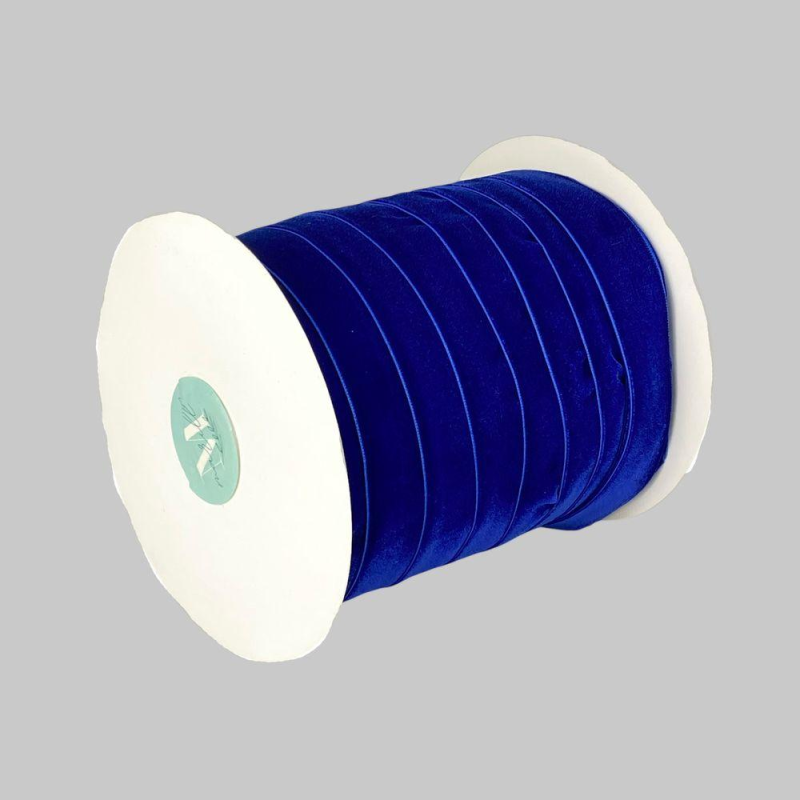 Оксамитова стрічка 2,5 см х 50 ярдів Синій Marill (D00825- 47)