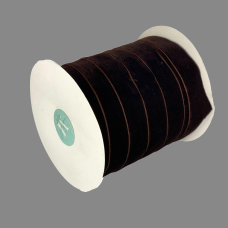 Оксамитова стрічка 2,5 см х 50 ярдів Коричневий Marill (D00825- 22)