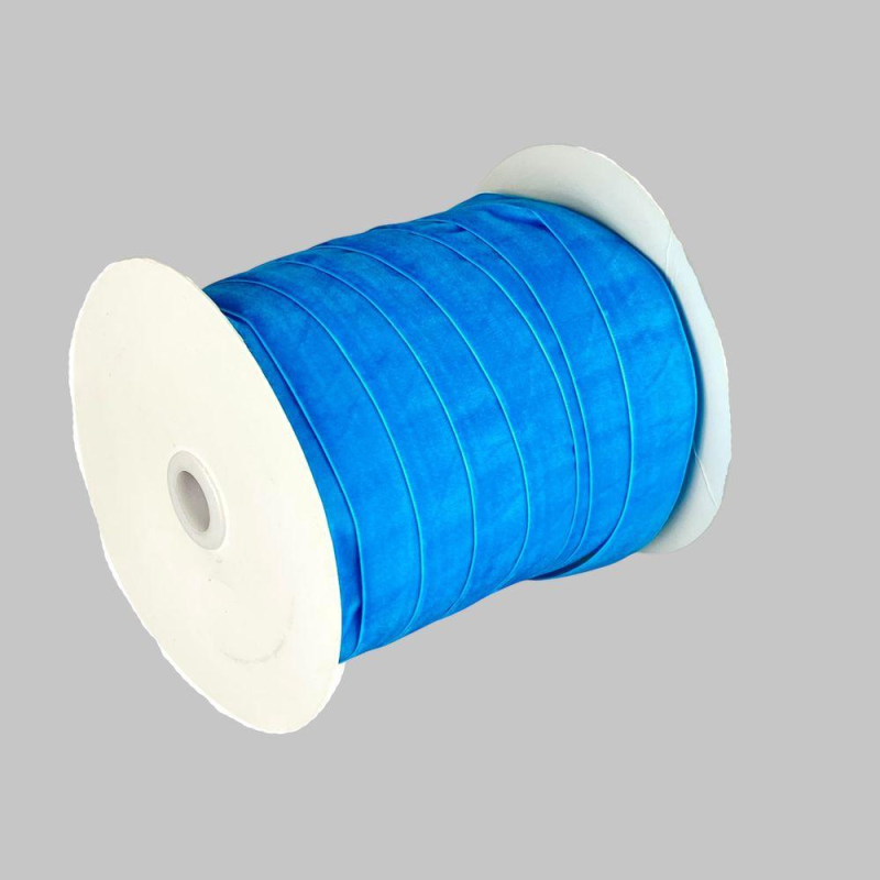 Оксамитова стрічка 2,5 см х 50 ярдів Блакитний Marill (D00825- 32)