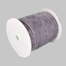 Оксамитова стрічка 2,5 см х 50 ярдів Сірий Marill (D00825-C 60)