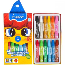 Пастель масляна 12 кольорів MARCO 1100OP-12CB KNZ