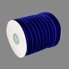 Оксамитова стрічка 2,5 см х 50 ярдів Синій Marill (D00825-C 36)