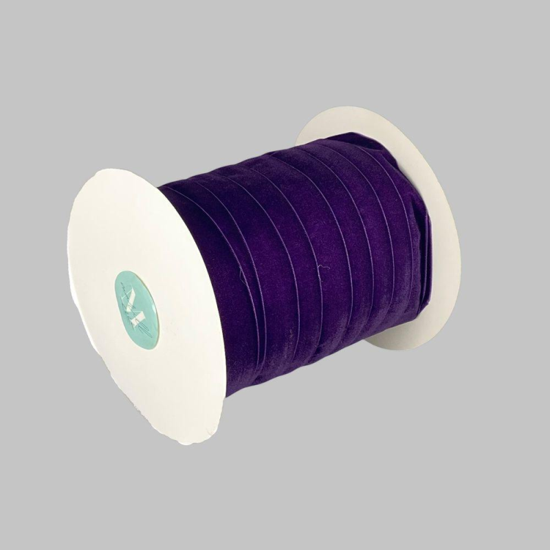 Оксамитова стрічка 2,5 см х 50 ярдів Фіолетовий Marill (D00825-44)