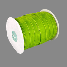 Оксамитова стрічка 2,5 см х 50 ярдів Зелений Marill (D00825-С 26)