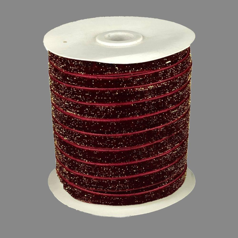 Оксамитова стрічка блискуча 1,0 см х 50 ярдів (D16710-С 144) Оксамитова стрічка блискуча 1,0 см х 50 ярдів (D16710-С 144)