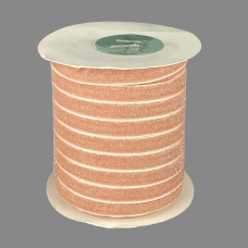 Оксамитова стрічка блискуча 1,0 см х 50 ярдів Marill (D16710-peach)