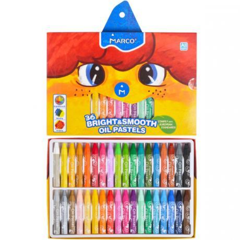 Пастель олійна 36 кольорів Marco 1100OP-36CB KNZ