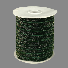 Оксамитова стрічка блискуча 1,0 см х 50 ярдів Зелений Marill (D16710-C 141)