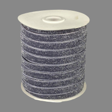 Оксамитова стрічка блискуча 1,0 см х 50 ярдів Сірий Marill (D16710-C 130)