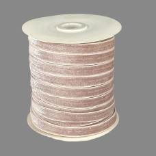 Оксамитова стрічка блискуча 1,0 см х 50 ярдів Рожевий Marill (D16710- powder)