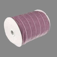 Оксамитова стрічка блискуча 2,5 см х 50 ярдів Рожевий Marill (D16725- dark powder)
