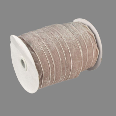 Оксамитова стрічка блискуча 2,5 см х 50 ярдів Бежевий Marill (D16725- powder)