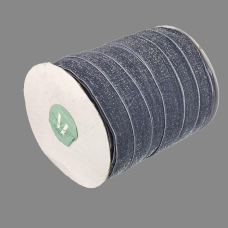Оксамитова стрічка блискуча 2,5 см х 50 ярдів Сірий Marill (D16725- dark gray)