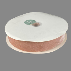 Оксамитова стрічка блискуча 4,0 см х 30 ярдів Marill (D16740-peach)