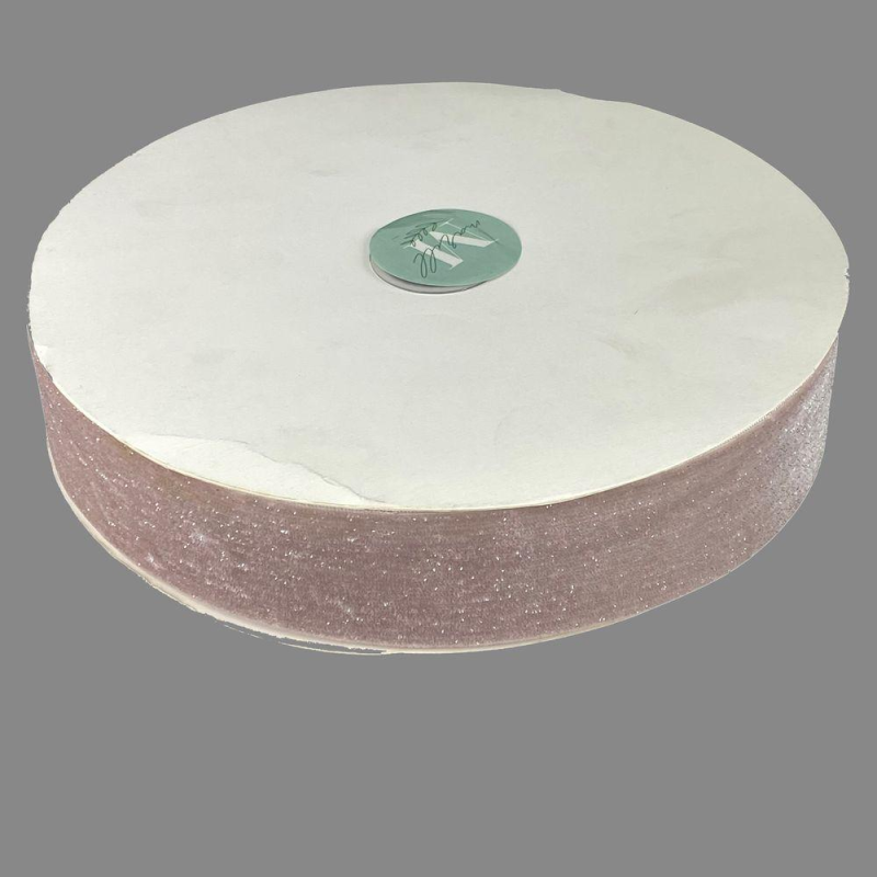 Оксамитова стрічка блискуча 4,0 см х 30 ярдів Бежевий Marill (D16740- powder)