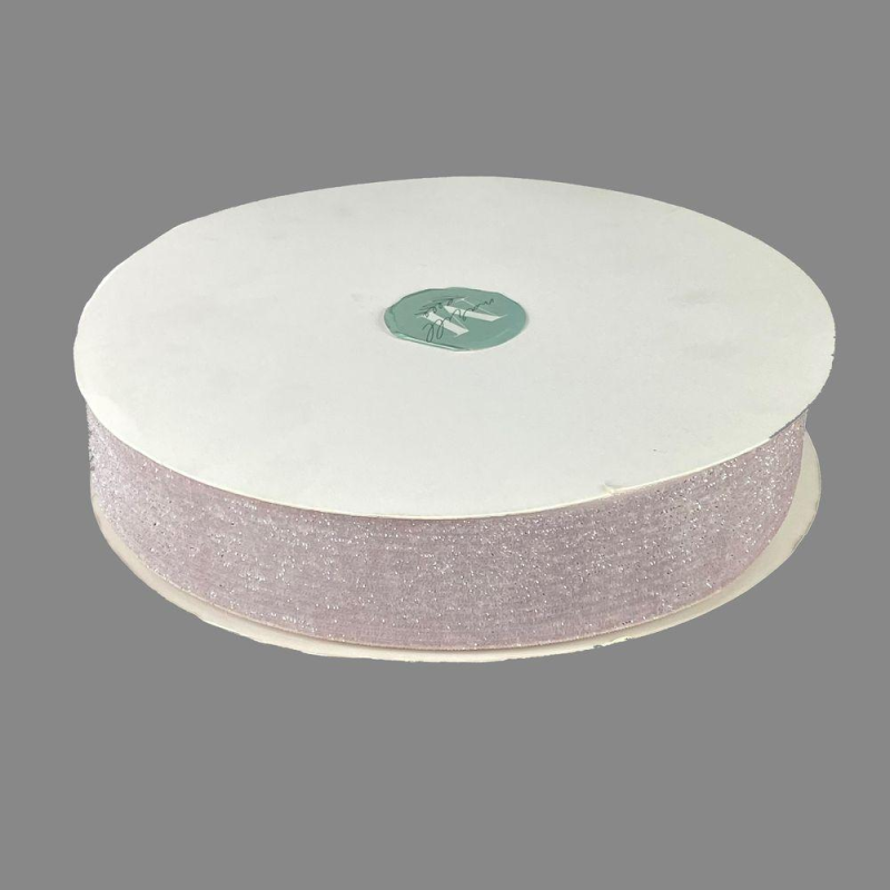 Оксамитова стрічка блискуча 4,0 см х 30 ярдів Рожевий Marill (D16740- dirty pink)