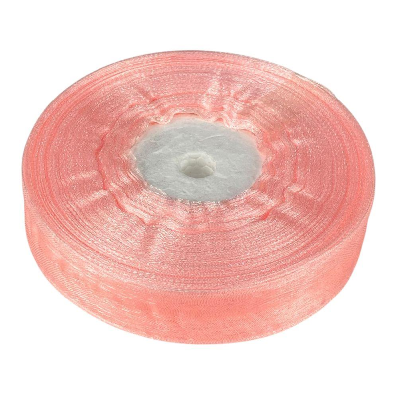 Стрічка з органзи персикова 2,0 см х 50 ярдів Marill (D02020-1022)