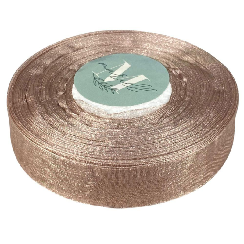 Стрічка з органзи “какао“ 2,0 см х 50 ярдів Коричневий Marill (D02020-1091)