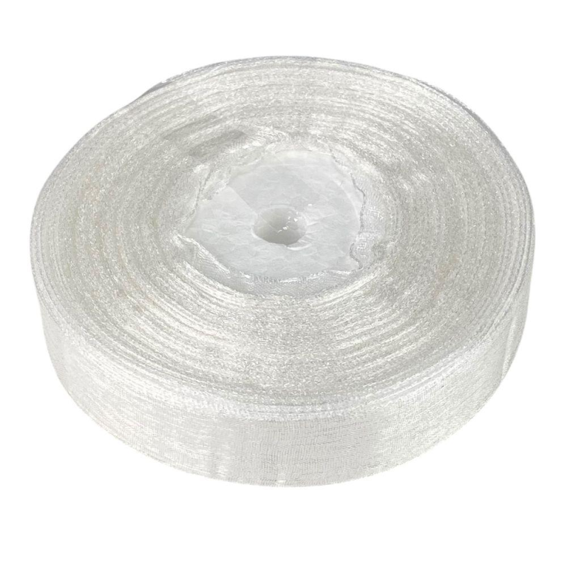 Стрічка з органзи біла 2,0 см х 50 ярдів Білий Marill (D02020-1001)
