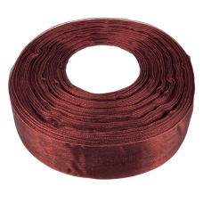 Стрічка з органзи “бургунді“ 2,5 см х 50 ярдів Коричневий Marill (D02025-bk33)