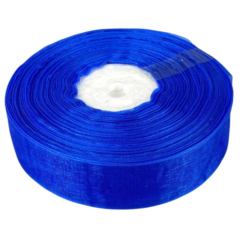 Стрічка з органзи синя 2,5 см х 50 ярдів Синій Marill (D02025-1040) Стрічка з органзи синя 2,5 см х 50 ярдів Синій Marill (D02025-1040)