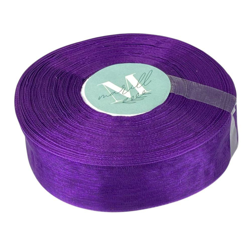 Стрічка з органзи фіолетова 2,5 см х 50 ярдів Фіолетовий Marill (D02025-1035) Стрічка з органзи фіолетова 2,5 см х 50 ярдів Фіолетовий Marill (D02025-1035)
