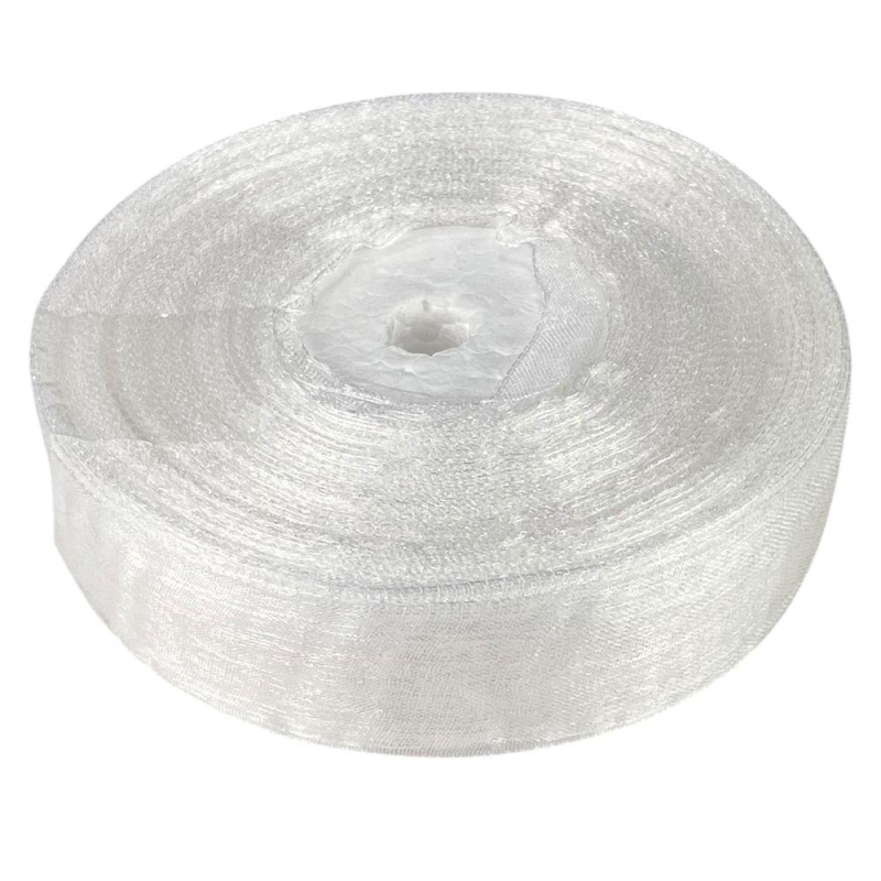 Стрічка з органзи біла 2,5 см х 50 ярдів Білий Marill (D02025-1001) Стрічка з органзи біла 2,5 см х 50 ярдів Білий Marill (D02025-1001)