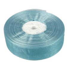 Стрічка з органзи “морська хвиля“ 2,5 см х 50 ярдів Блакитний Marill (D02025-1093)