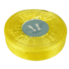 Стрічка з органзи жовта 2,5 см х 50 ярдів Жовтий Marill (D02025-1015)
