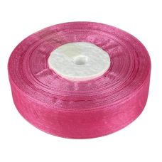Стрічка з органзи темно-рожева 2,5 см х 50 ярдів Рожевий Marill (D02025-1094)