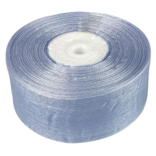 Стрічка з органзи сіра 4,0 см х 50 ярдів Сірий Marill (D02040-bk38)