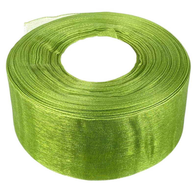 Стрічка з органзи трав“яниста 4,0 см х 50 ярдів Зелений Marill (D02040-1061) Стрічка з органзи трав“яниста 4,0 см х 50 ярдів Зелений Marill (D02040-1061)