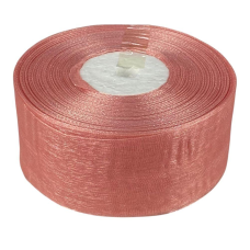 Стрічка з органзи пудра 4,0 см х 50 ярдів Рожевий Marill (D02040-1041)