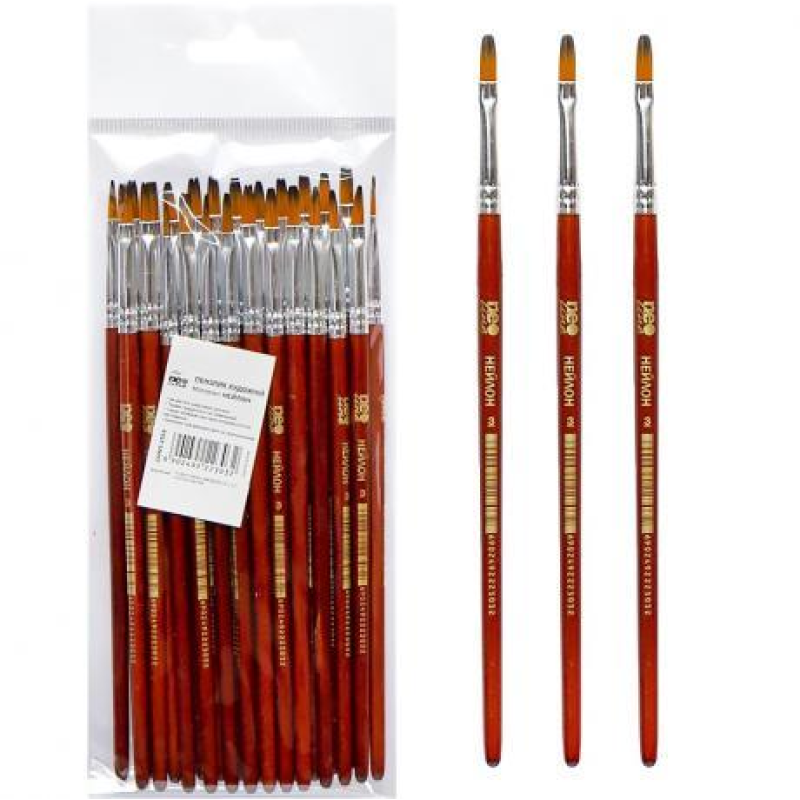 Пензель нейлон плоский №3 Neo Line 2303-CHNS KNZ