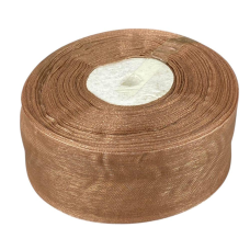 Стрічка з органзи “молочний шоколад“ 4,0 см х 50 ярдів Коричневий Marill (D02040-160)