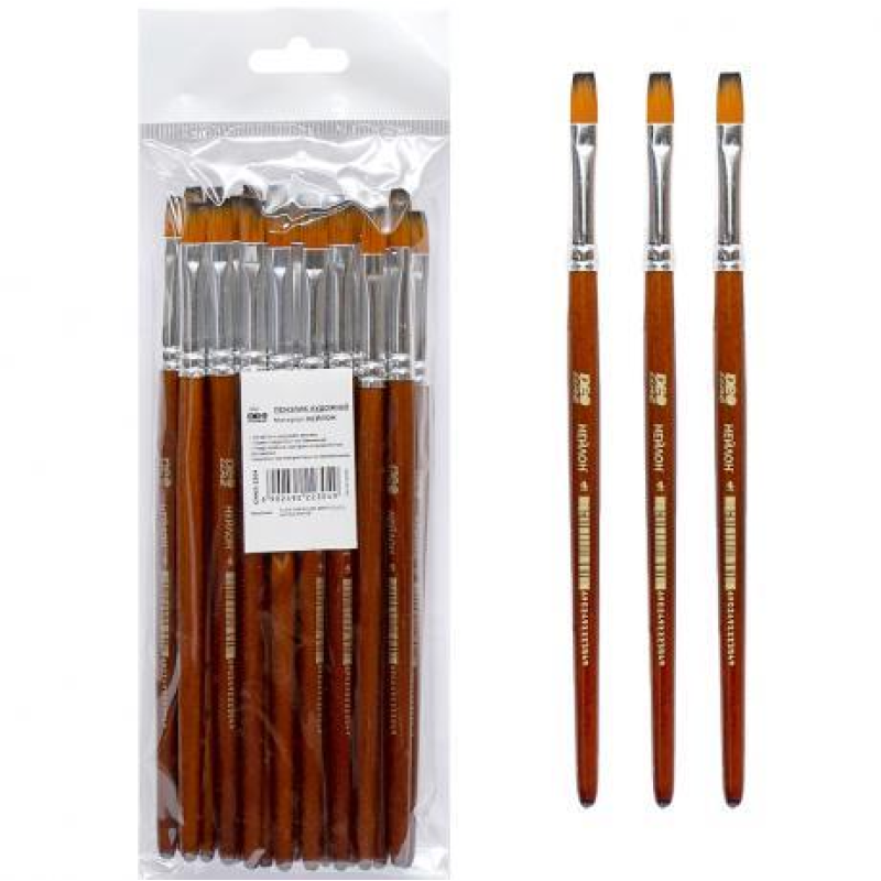 Пензель нейлон плоский №4 Neo Line 2304-CHNS KNZ