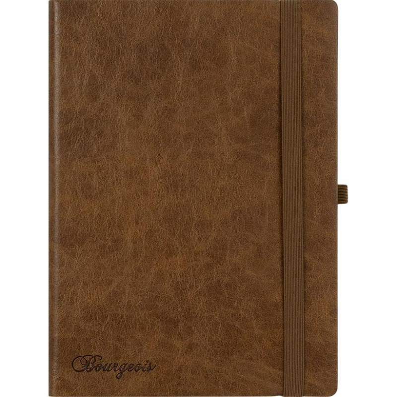 Щоденник недатований А5 шкір/зам 160 аркушів клітинка на гумці 9947 KNZ