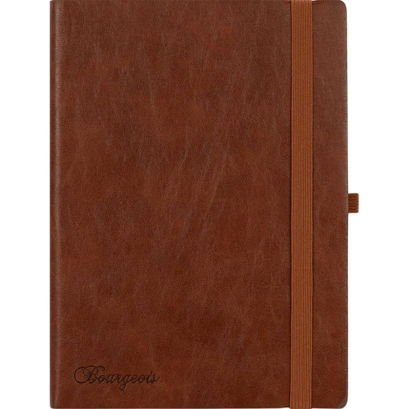 Щоденник недатований А5 шкір/зам 160 аркушів клітинка на гумці 9946 KNZ